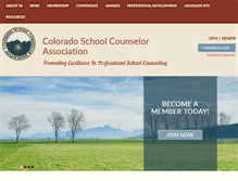 Tablet Screenshot of coloradoschoolcounselor.org